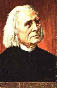 Portrait of Franz Liszt Hungarian composer and pianist