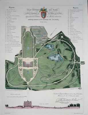 General Plan of the Garden of the Chateau de Maisons belonging to Thomas de Colmar