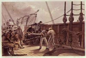 Splicing the Trans Atlantic telegraph cable