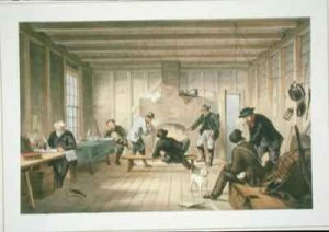 The Mess Room Telegraph House Trinity Bay Newfoundland in 1858