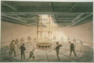 Cable passing out of one of the tanks on board the Great Eastern