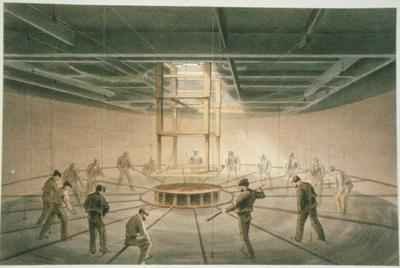 Cable passing out of one of the tanks on board the Great Eastern