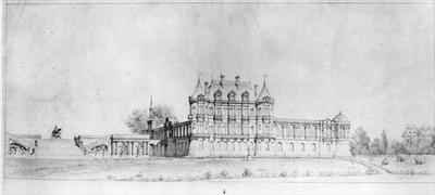 View of the Chateau de Chantilly from the South