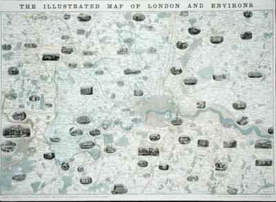 The Illustrated Map of London and Environs