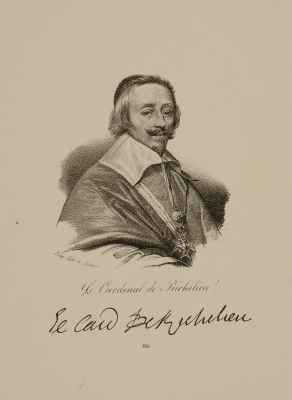 Portrait of Armand Jean du Plessis Cardinal and Duke of Richelieu 1585-1642