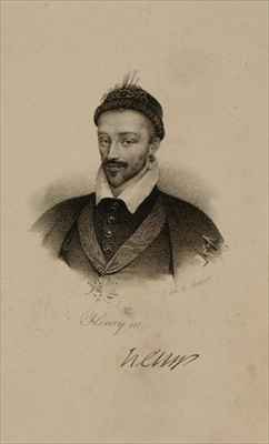 King Henri III 1551-89 of France