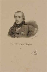 Louis Antoine Henri de Bourbon 1772-1804 Duke of Enghien Wearing the Conde Uniform