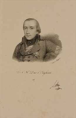 Louis Antoine Henri de Bourbon 1772-1804 Duke of Enghien Wearing the Conde Uniform