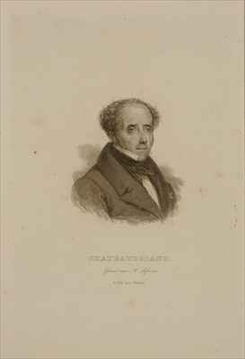 Portrait of Francois Rene 1768-1848 Vicomte de Chateaubriand 2