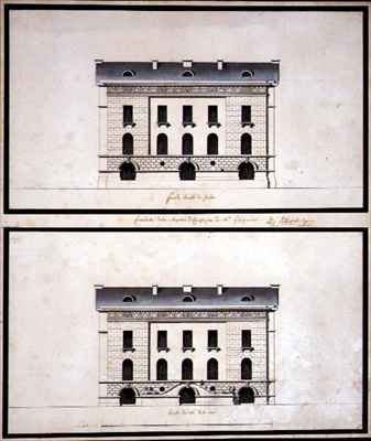 Elevations of a Neo Classical Villa for a Gentleman