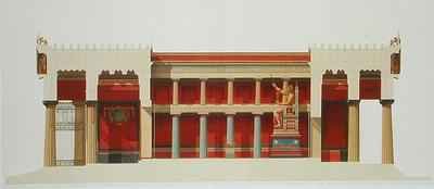 Longitudinal section of the Temple of Jupiter at Aegina