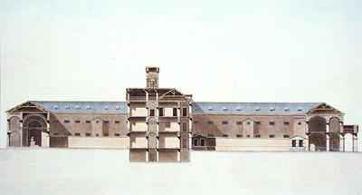 Cross Section of the New Prison in Brussels