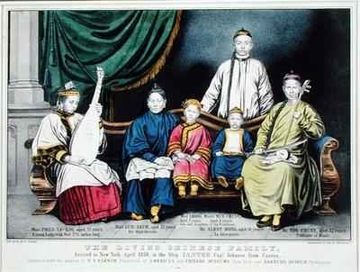 Poster advertising The Living Chinese Family