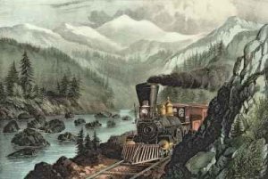 The Route to California Truckee River Sierra Nevada Central Pacific railway