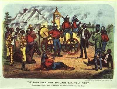 The Darktown Fire Brigade taking a Rest