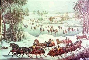 Central Park New York Winter The Skating Pond