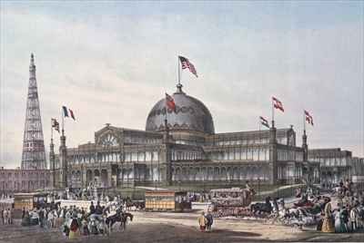 New York Crystal Palace built for World Fair in 1853