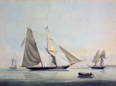 The Celebrated Piratical Slaver LAntonio With others of the Black Craft Lying in the Bonny River