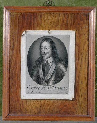 Trompe LOeil Still Life of a Print of Charles I 1600-49