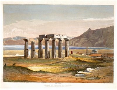 Temple of Neptune at Corinth from Select Views of the Remains of Ancient Monuments In Greece