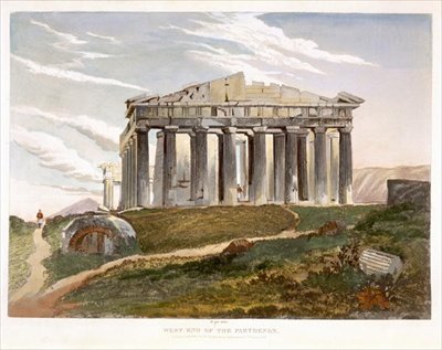 West end of the Parthenon