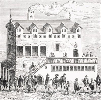 Hotel of the Chamber of Accounts in the Courtyard of the Palace in Paris