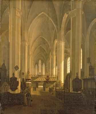 Interior view of St. John's Church in Hamburg