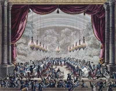 Banquet hosted by the officers of the French Gardes du Corps for the officers of the Flanders Regiment