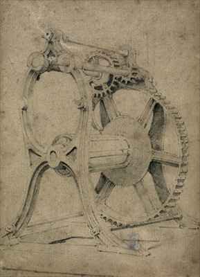 Winch or 'crab' mechanism for winding chains 2