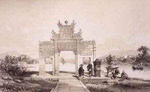 Triumphal Arch on the Macao-Canton Canal