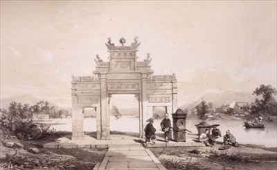 Triumphal Arch on the Macao-Canton Canal