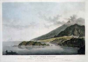 View of Morne Soufrire in the Island of St. Vincent
