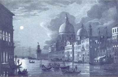 Nocturnal Scene of the Grand Canal and Santa Maria della Salute, Venice