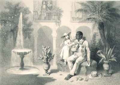 Tom and Evangeline, plate 5 from 'Uncle Tom's Cabin'