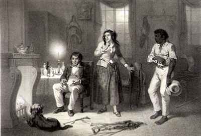 Legree, Cassy and Sambo, plate 10 from 'Uncle Tom's Cabin'