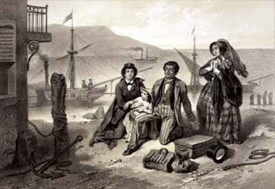 The Arrival in Canada, plate 12 from 'Uncle Tom's Cabin'
