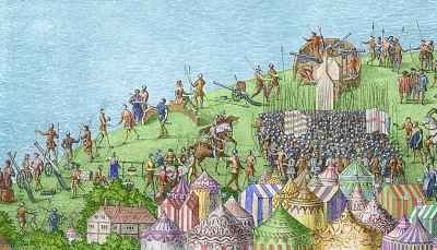 The Encampment of the English Forces near Portsmouth during the Battle of the Solent 7