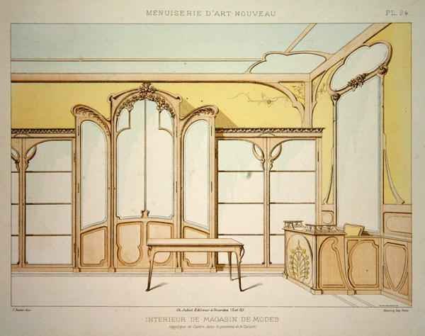 Interior design for a fashion shop