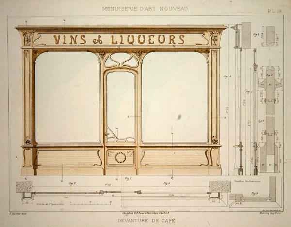 Design for a wine merchant's shop front