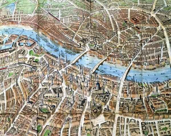 Banks' Balloon view of London
