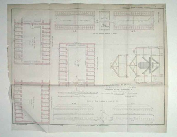 Proposed Buildings for Prisoners under the System of Confinement and Discipline entertained by Captain Machonochie