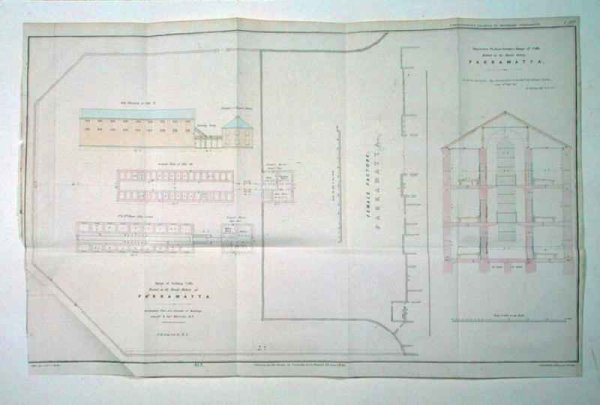 Range of Solitary Cells Erected at the Female Factory at Parramatta, New South Wales