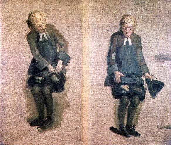 Two Sketches of David Garrick (1717-79) in Character