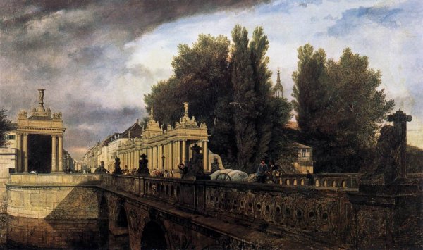 Königsbrücke and Königskolonnade 1853