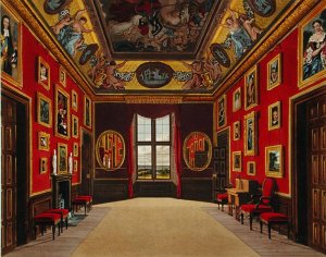 The Kings Closet, Windsor Castle, from Royal Residences, engraved by William James Bennett (1769-1844), published by William Henry Pyne (1769-1843), 1816