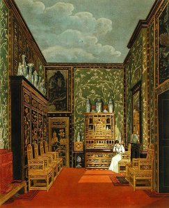 The Green Closet at Frogmore from Pynes The History of Royal Residences engraved by William James Bennett (1787-1844), published in 1819