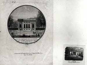View of a pavilion in Louveciennes built by Claude-Nicolas Ledoux 1736-1806 for Madame du Barry