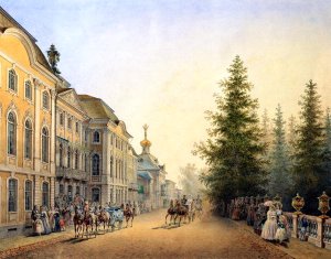 Court Departure at the Main Entrance of the Great Palace, 1852