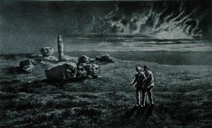 The Pierres Sottes, illustration for Legendes Rustiques by George Sand 1804-76 1858