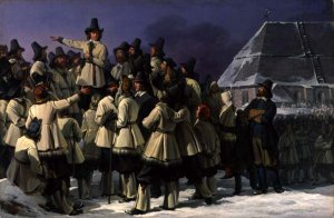 King Gustav I Vasa c.1496-1560 of Sweden Addressing Men from Dalarna in Mora, 1836